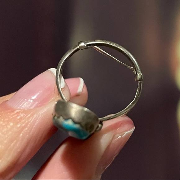 EH Grey Native Turquoise Ring - Picture 3 of 4
